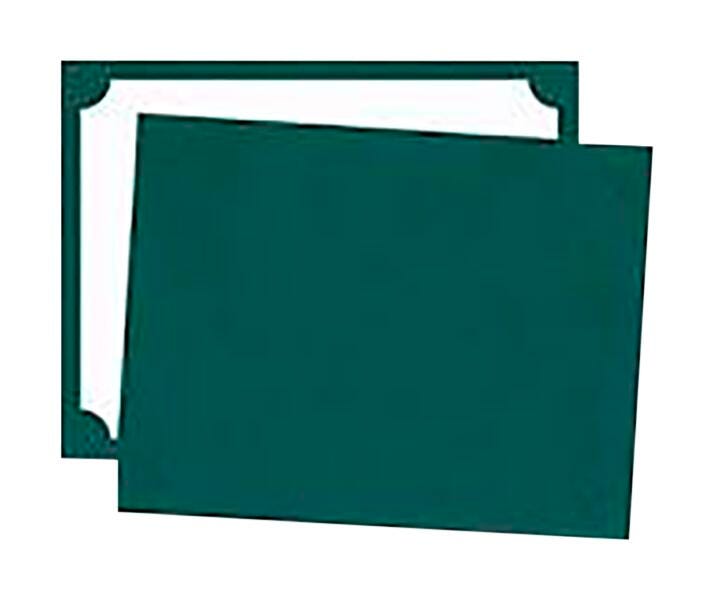Achieve It! Blank Award Covers, Linen, Green, Pack of 25, Item Number 2105050